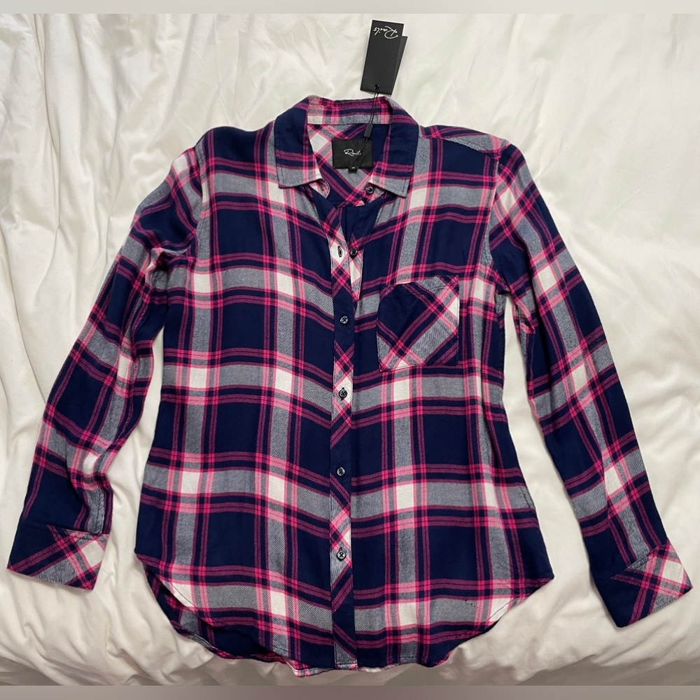 New! Rails HUNTER Shirt (regent taffy white) XS
